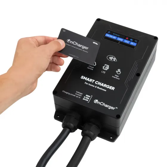Зарядная станция OnCharger Type 2 3 x 32A 22 kW WIFI NFC фото 4