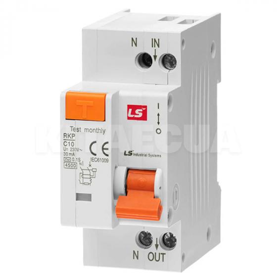 Дифференциальный выключатель 10A 1P+N 30мА RKP LS Electric (062203728B) фото 1