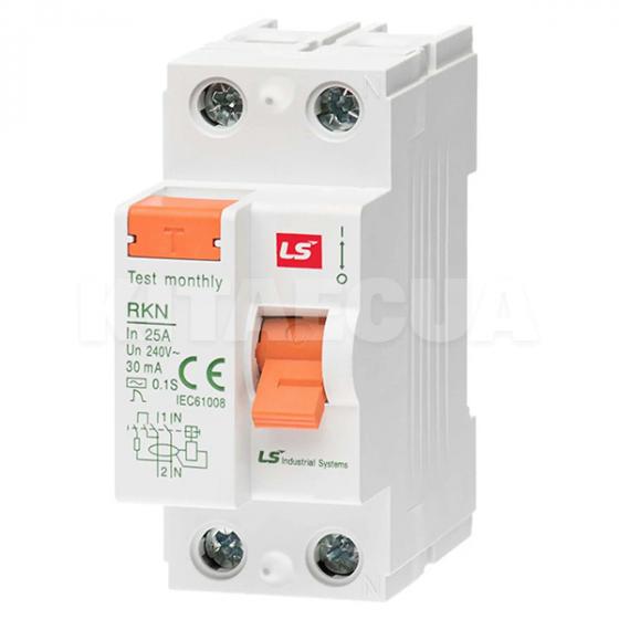 Устройство защитного отключения 25А 6 кА 30мА 2P RKN LS Electric (062202998B) фото 1