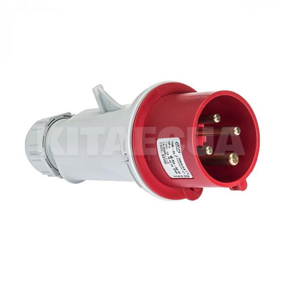 Вилка кабельная 16A 415В 3P+E IP44 красная IDE (3102) фото 1