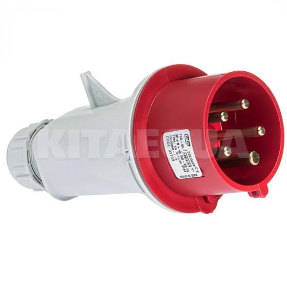 Вилка кабельная 16A 415В 3P+N+E IP44 красная IDE (3103) фото 1