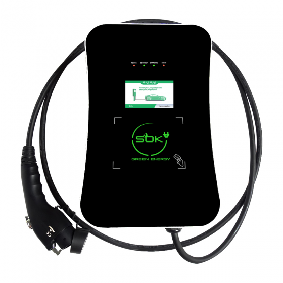 Зарядная станция S'OK Green Energy M3W Series Wallbox EV Charger, 3 фазы, 22 кВт, 32a/380v (SM3W32232542-7wf) фото 4