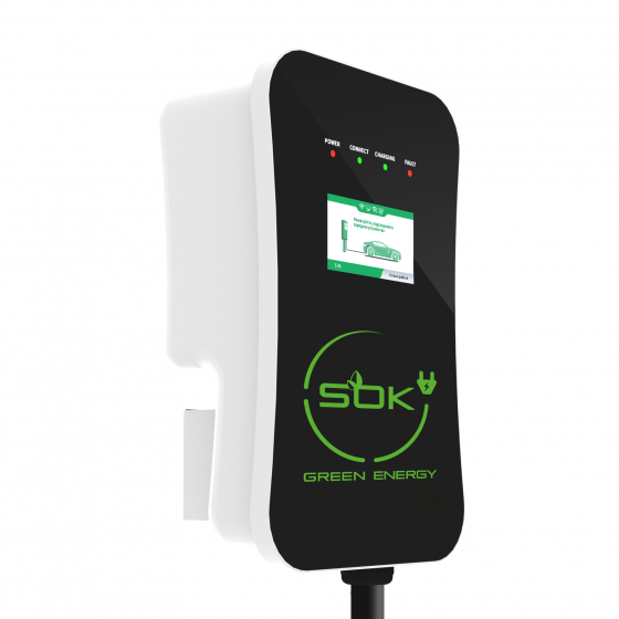 Зарядная станция S'OK Green Energy M3W Series Wallbox EV Charger, 1 фаза, 7 кВт, 32А/220В (SM3W10732542-0) фото 3