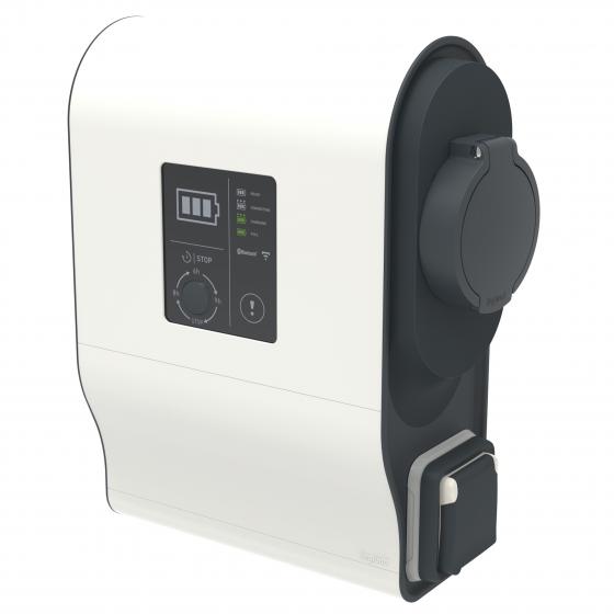 Пластиковая однофазная зарядная станция Legrand Green'up Premium, 3.7/4,6 кВт, 16/20 A (0 590 30) фото 1