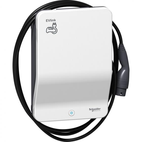Зарядная станция EVlink Wallbox Plus, 22 кВт, с кабелем T2 (EVH3S22P0CK) фото 1