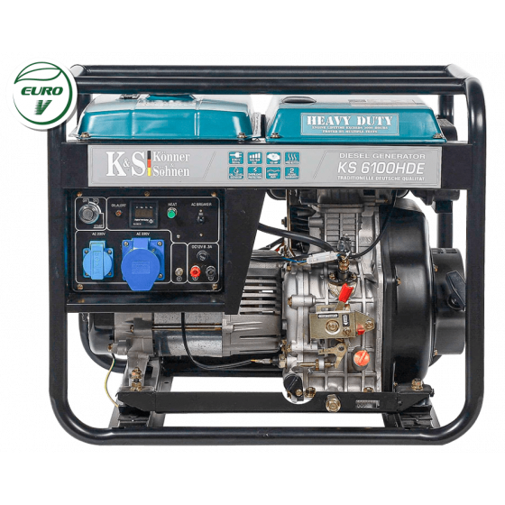 Дизельный генератор «Konner & Sohnen» KS 6100HDE (EURO V) фото 1