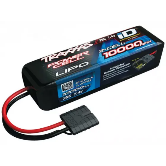 Аккумулятор TRAXXAS 7.4v 10000mAh iD Plug LiPO Battery 25C 2-Cell фото 1
