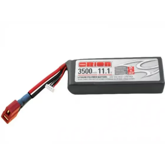 Аккумулятор Team Orion 11,1В(3S) 3500mah Deans plug Li-Po 50C SoftCase with LED charge status фото 1