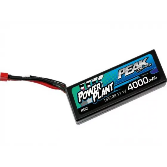 Аккумулятор Peak Racing Power Plant Lipo 4000mah 11.1V Deans Plug 45C (Black case) 12AWG фото 1