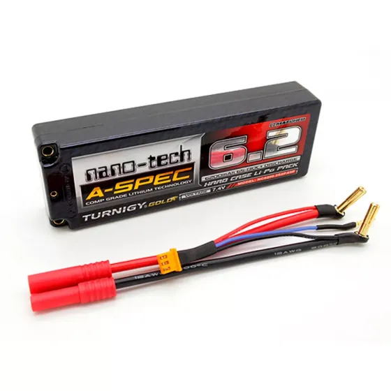 Аккумулятор Li-Po Turnigy nano-tech A-SPEC 7.4V 6200mAh 2S2P 65C фото 1