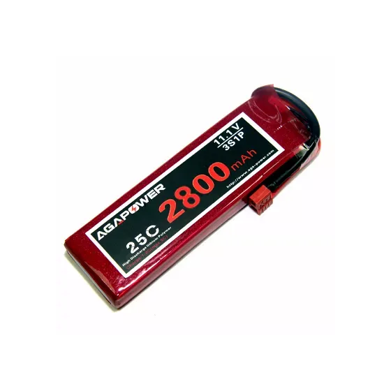 Аккумулятор AGA POWER Li-Po 2800mAh 11.1V 3S 30C T-Plug фото 1