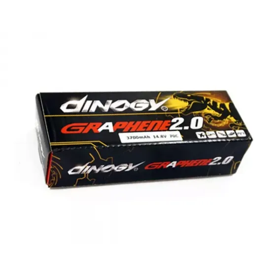 Аккумулятор Dinogy G2.0 Li-Pol 3700mAh 14.8V 4S 70C T-Plug фото 2