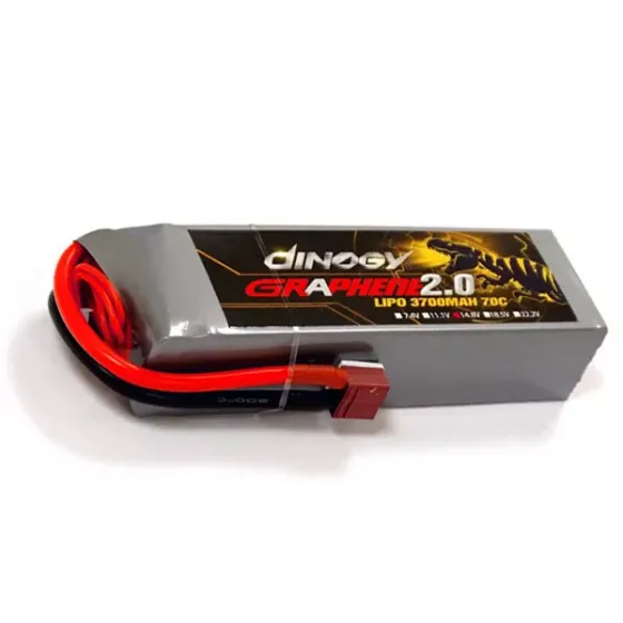 Аккумулятор Dinogy G2.0 Li-Pol 3700mAh 14.8V 4S 70C T-Plug фото 1