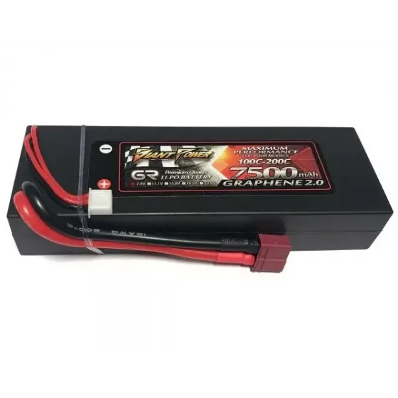 Аккумулятор Dinogy G2.0 Li-Pol 7500mAh 7.4V 2S 100C, T-Plug фото 1