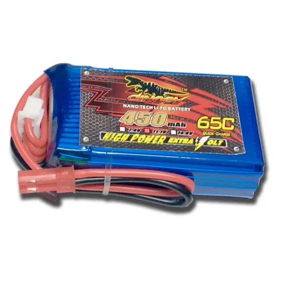 Аккумулятор Dinogy Li-Pol 450mAh 11.1V 3S 65C JST фото 1