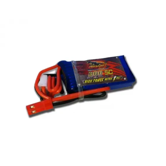 Аккумулятор Dinogy Li-Pol 300mAh 7.4V 2S 65C, JST фото 1