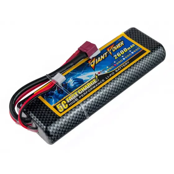 Аккумулятор Dinogy Giant Power Li-Po 7.4V 2600mAh T-Plug фото 1