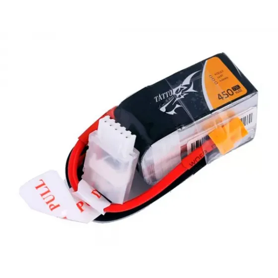 Аккумулятор Tattu LiPO 14,8 В 450 мАч 4S 75C фото 1