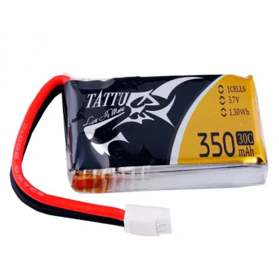 Аккумулятор Tattu LiPO 3,7 В 350 мАч 1S 30C фото 1