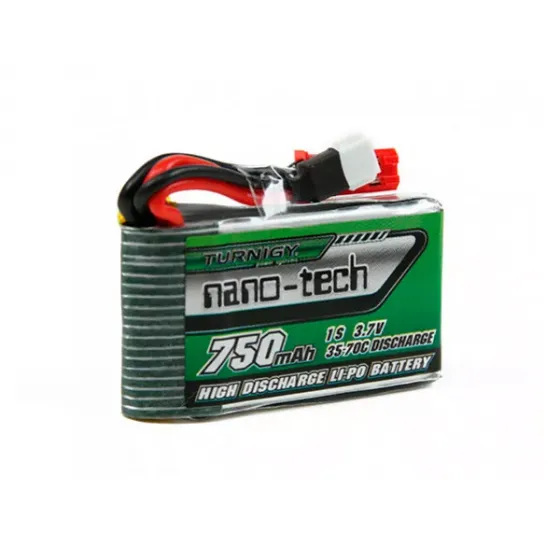 Аккумулятор Turnigy Li-Po 3.7V 750mAh 1S 35-70C nano-tech (A plug) фото 1