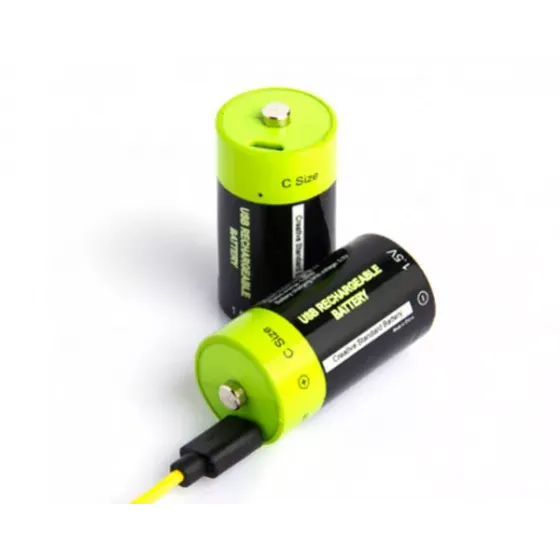 Аккумулятор Znter 1.5V 3000mAh C Size USB Rechargeable LiPoly Battery (2 шт) фото 2