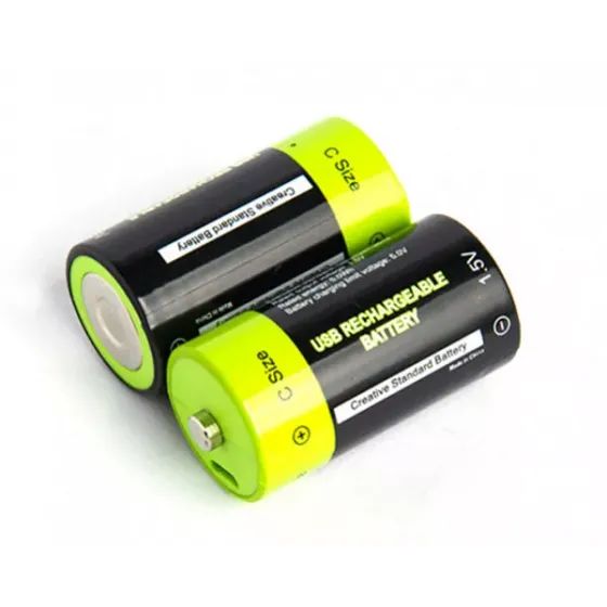 Аккумулятор Znter 1.5V 3000mAh C Size USB Rechargeable LiPoly Battery (2 шт) фото 1