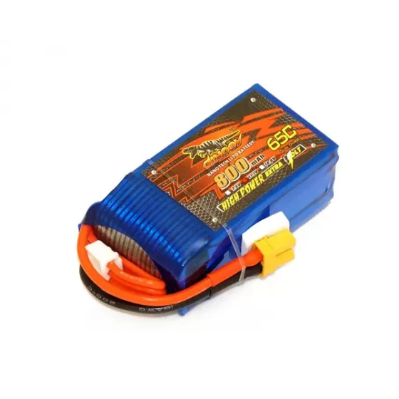 Аккумулятор Dinogy Li-Pol 800mAh 11.1V 3S 65C XT30 фото 1