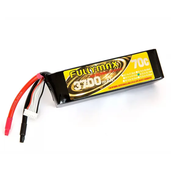 Аккумулятор Fullymax 22.2V 3700mAh Li-Po 6S 70C (Heli, EDF) фото 1