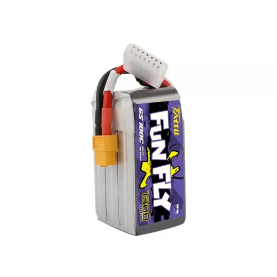 Аккумулятор Tattu LiPO 22,2В 1300мАч 6S 100C 75х36х44мм 225г XT60 (TA-FF-100C-1300-6S1P) фото 3