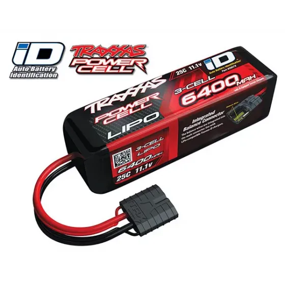 Аккумулятор Traxxas 11.1V 6400mAh 3-Cell 25C LiPO Battery (iD Plug) фото 1