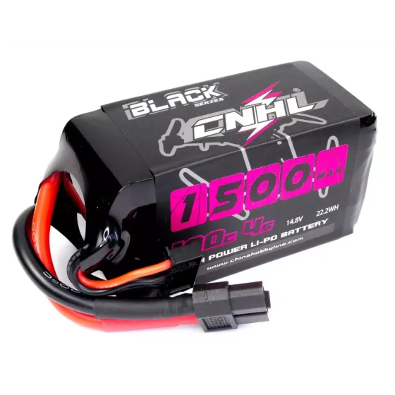 Аккумулятор CNHL 14.8V 1500mAh 4S Li-Po 100C XT60  (Black Series) фото 1