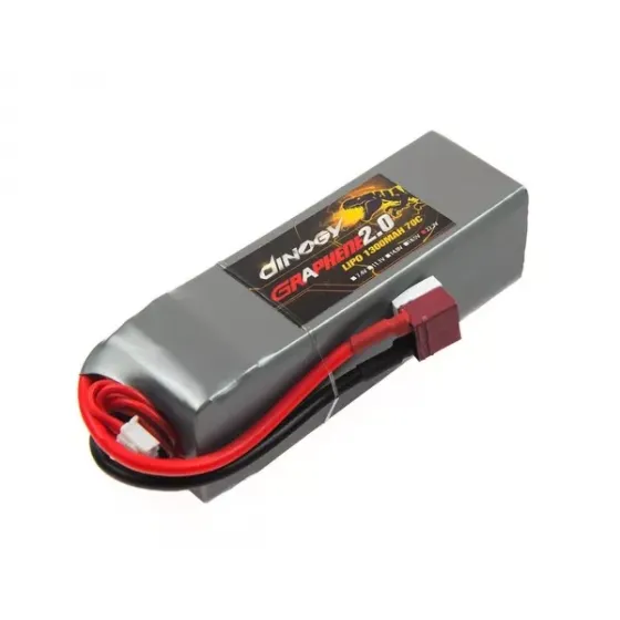 Аккумулятор Dinogy G2.0 Li-Pol 1300mAh 22.2V 6S 70C 31x35x105мм T-Plug фото 1