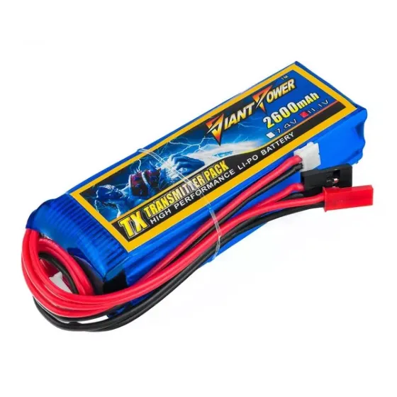Аккумулятор Dinogy Giant Power Li-Po 2600mAh 11.1V 3S 3C для передатчиков фото 1
