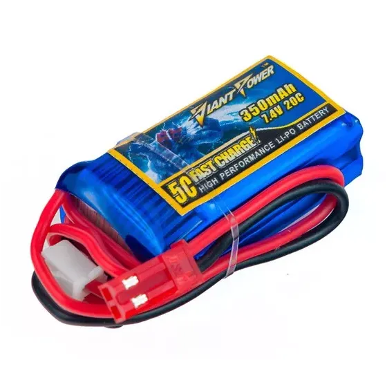 Аккумулятор Dinogy Giant Power Li-Po 350mAh 7.4V 2S 20C JST фото 1