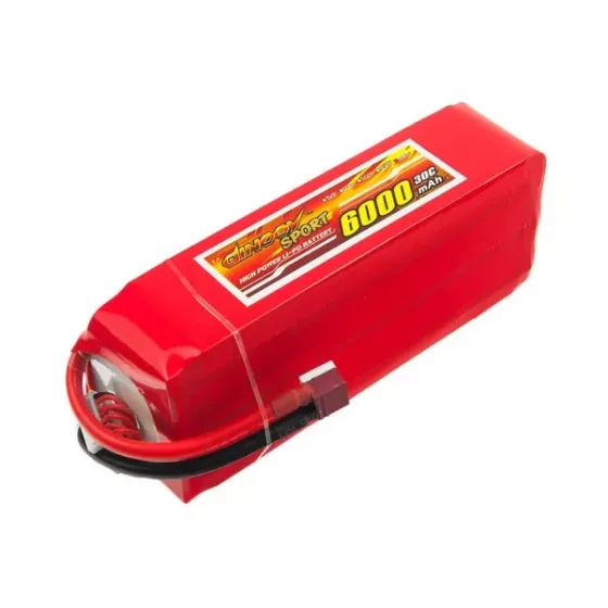 Аккумулятор Dinogy Li-Pol 6000mAh 22.2V 6S 30C 66x44x163мм T-Plug фото 1