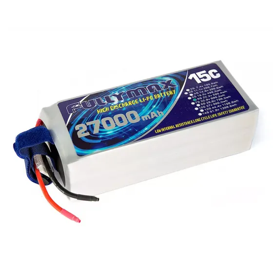 Аккумулятор Fullymax 22.2V 27000mAh Li-Po 6S 15C UAV фото 1