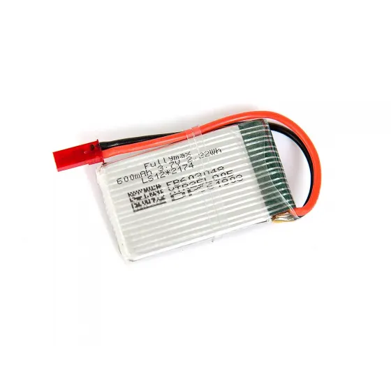Аккумулятор Fullymax 3.7V 600mAh Li-Po 1S 70C JST фото 1