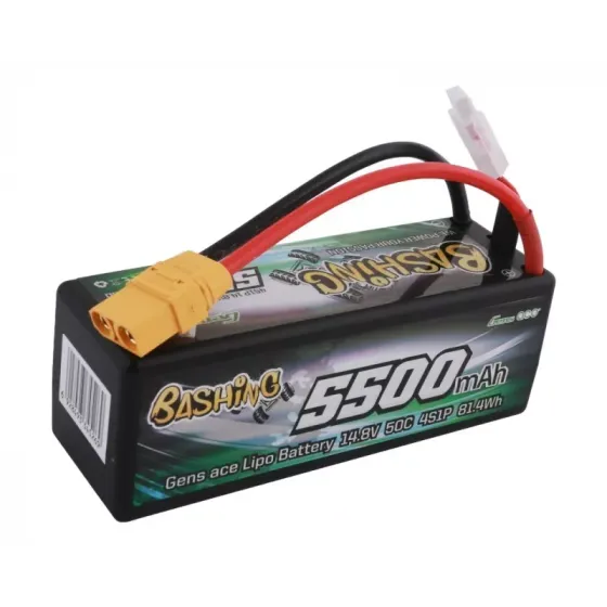 Аккумулятор Gens Ace LiPo 14,8В 5500мАч 4S 50C XT90 (B-50C-5500-4S1P-HardCase-14) фото 2