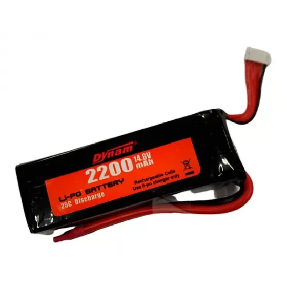 Аккумулятор Dynam 14.8V 2200mAh Li-Po 4S 25C XT60 (DY4S2200XT60) фото 1
