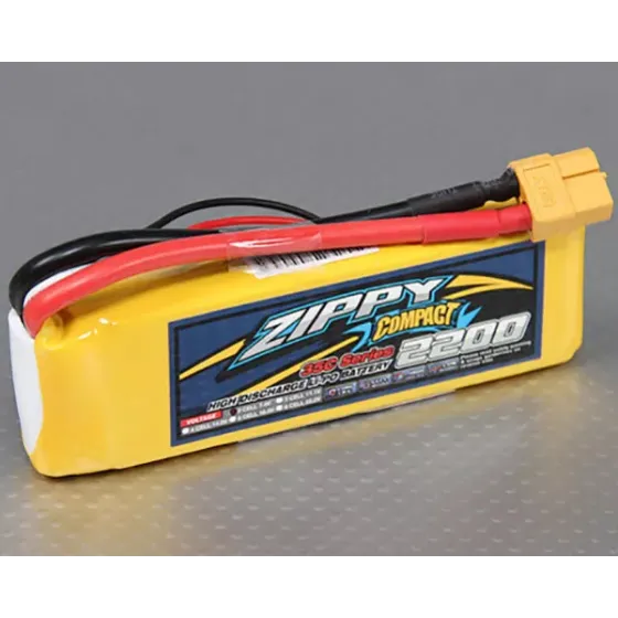 Аккумулятор 7.4V 2200mAh 2S 35C ZIPPY Compact Lipo Pack фото 1