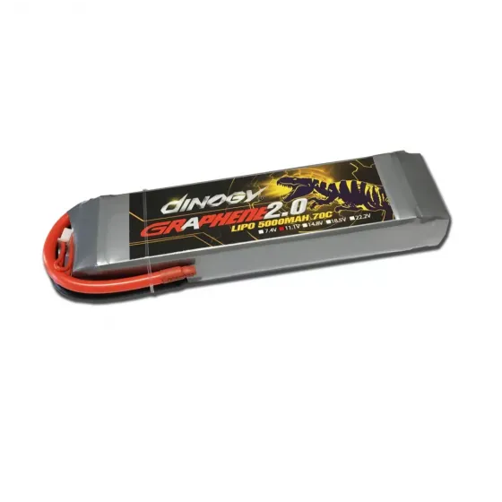 Аккумулятор Dinogy G2.0 Li-Pol 5000 mAh 11.1V 3S 70C 29 x 46 x 160 мм T-Plug фото 1