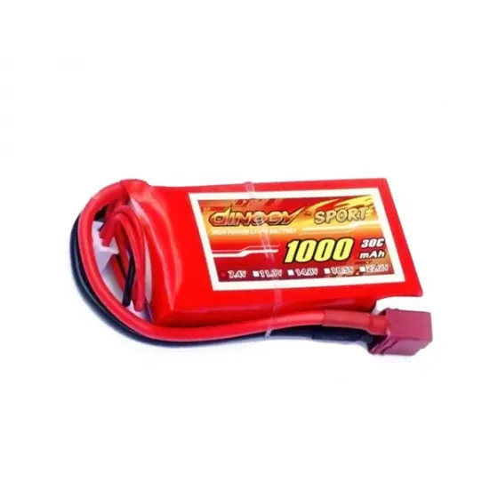 Аккумулятор Dinogy Sport Li-Pol 1000mAh 7.4V 2S 30C T-Plug фото 1
