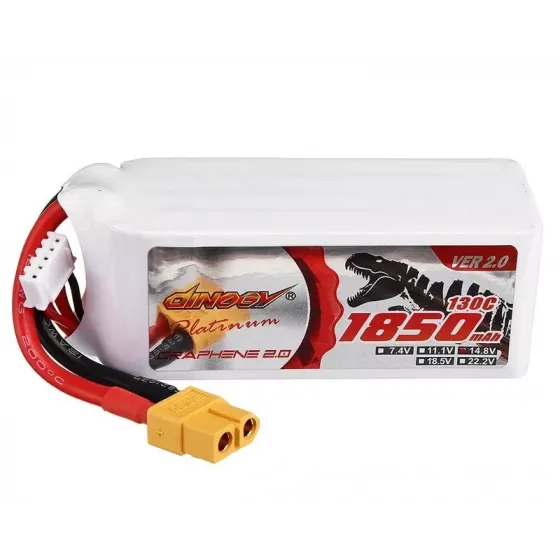 Аккумулятор Dinogy PLATINUM G2.0 Li-Pol 1850mAh 14.8V 4S 130C V2 XT60 фото 1