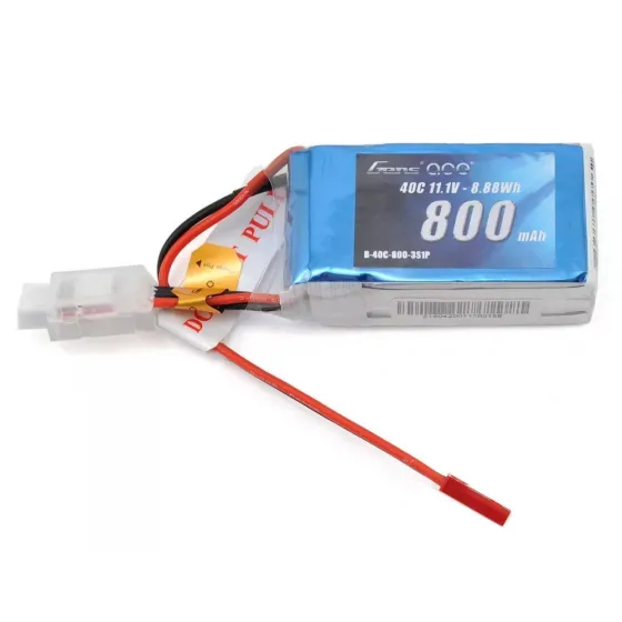 Аккумулятор Gens Ace Li-PO 11,1 В 800 мАч 40C (B-40C-800-3S1P) фото 2