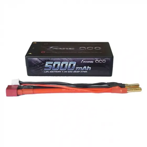 Аккумулятор Gens Ace Li-PO 7,4 В 5000 мАч 50C (B-50C-5000-2S2P-HardCase-29-A) фото 2