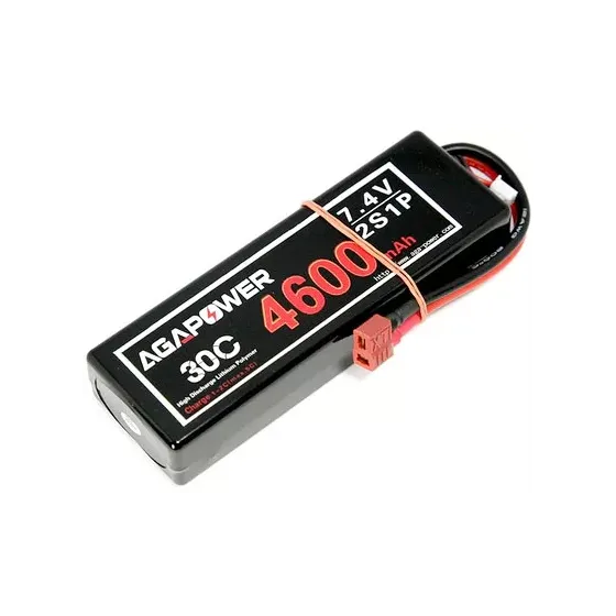 Аккумулятор Li-Po Aga Power Hardcase 7,4V 2S1P T-Plug (4600 mAh 30C) (AGA30-4600-2S-H) фото 1