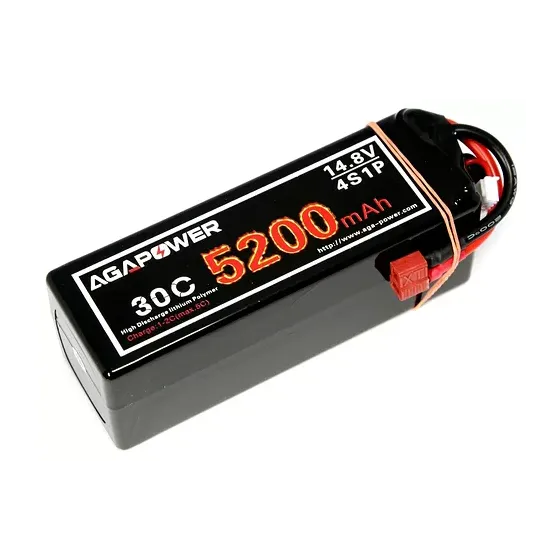 Аккумулятор Li-Po Aga Power Hardcase T-Plug 14,8V 4S1P (5200 mAh 30C) (AGA30-5200-4S-H) фото 1