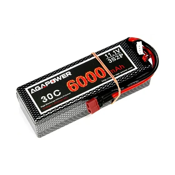 Аккумулятор Li-Po Aga Power Hardcase T-Plug 11,1V 3S-H (6000 mAh 30C) (AGA30-6000-3S-H) фото 1