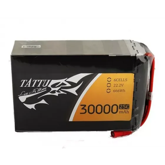 Аккумулятор Tattu LiPO 22,2 В 30000 мАч 6S 25C (TA-25C-30000-6S1P) фото 1