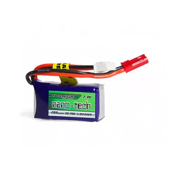 Аккумулятор 7.4V 260mah 2S 35~70C Turnigy nano-tech Lipo Pack фото 1
